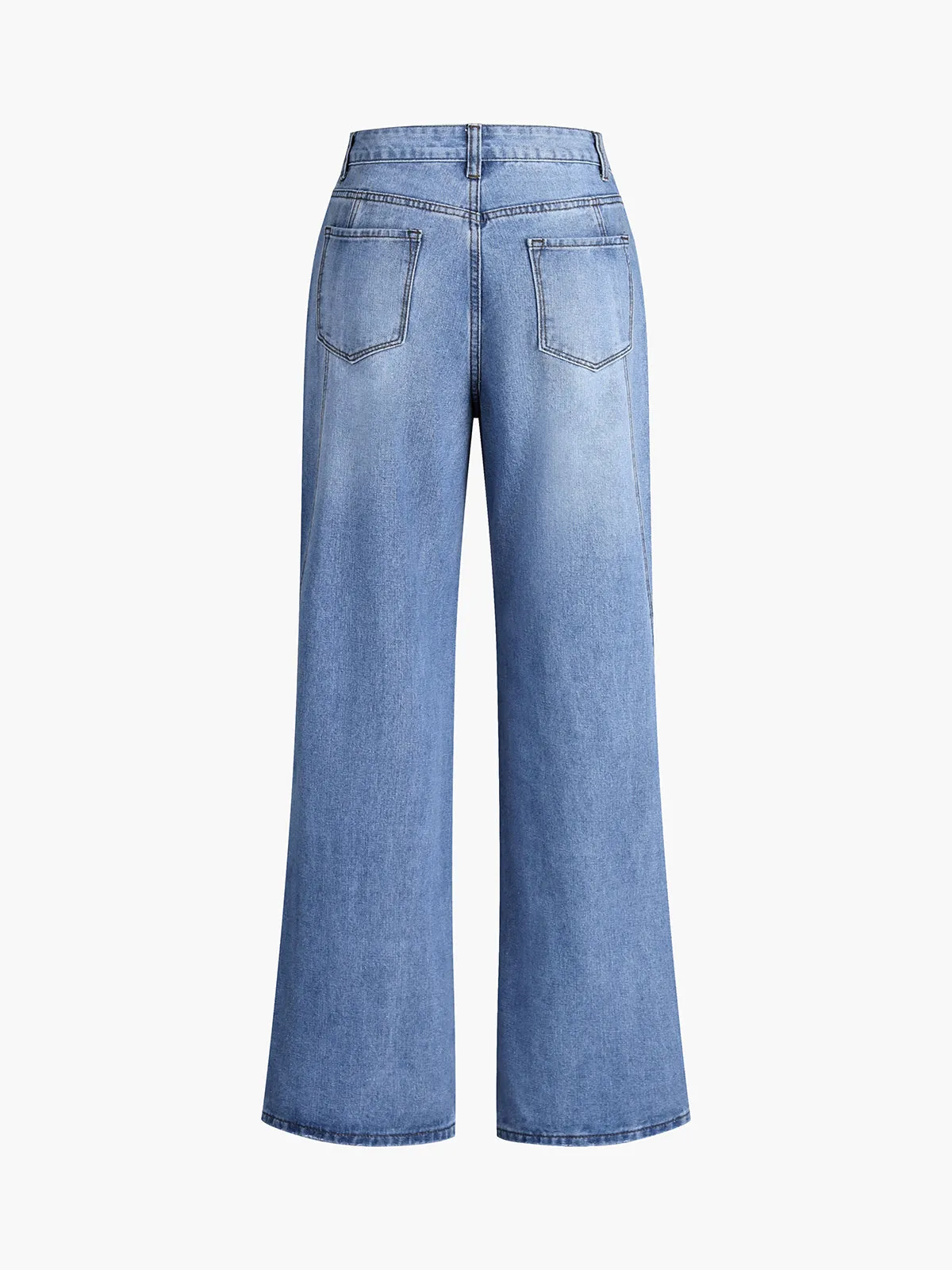 Vintage Denim Straight Leg Pants