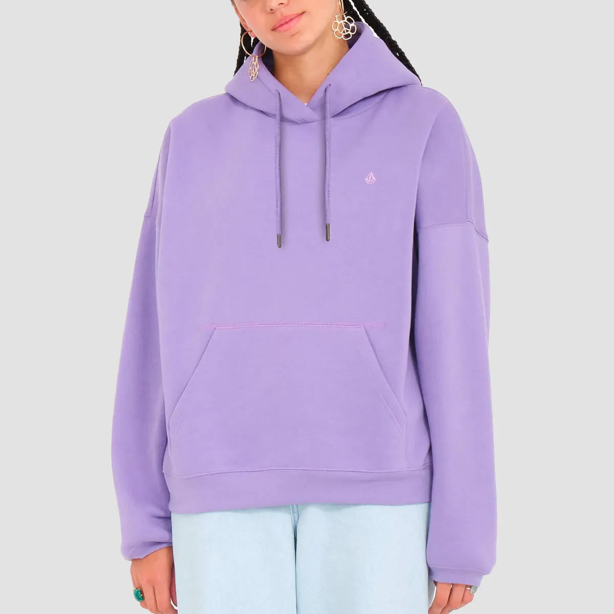 Volcom Stone Heart II Pullover Hoodie Paisley Purple - Womens