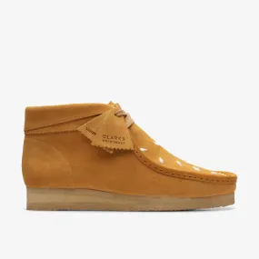 Wallabee Boot Tan Embroidery