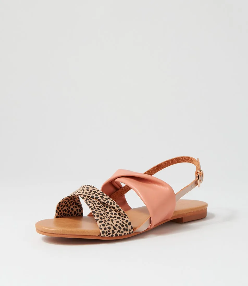 WALNUT Milu Sandal Tan Cheetah Sandals