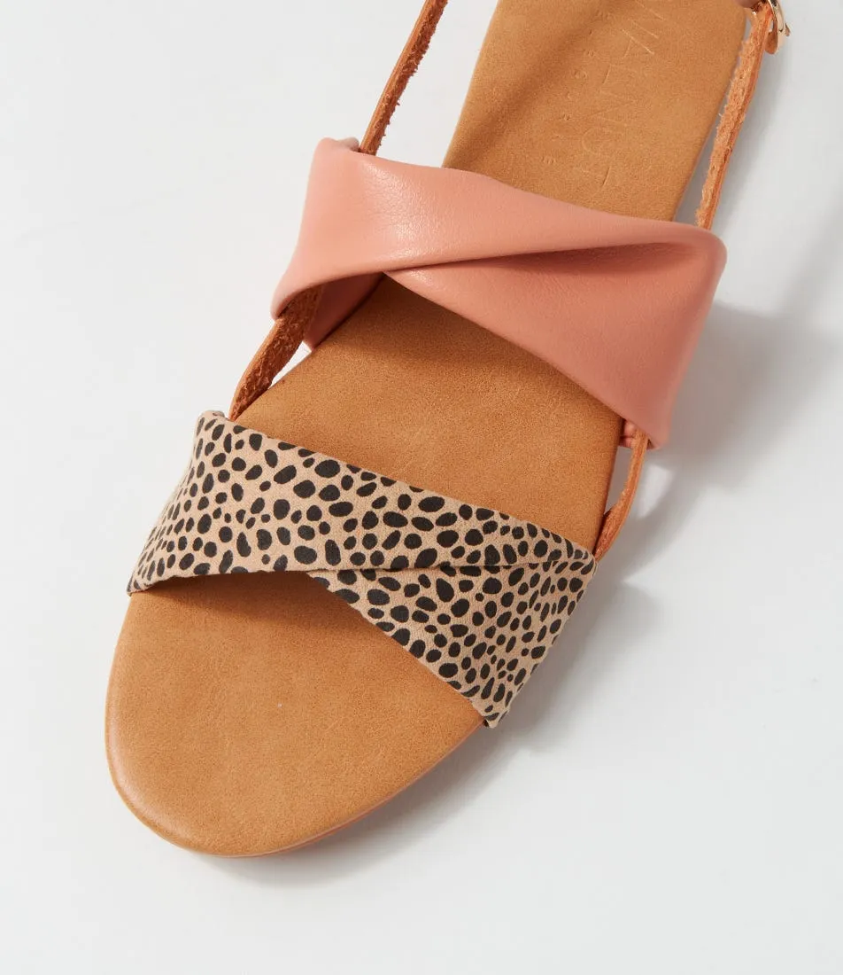 WALNUT Milu Sandal Tan Cheetah Sandals