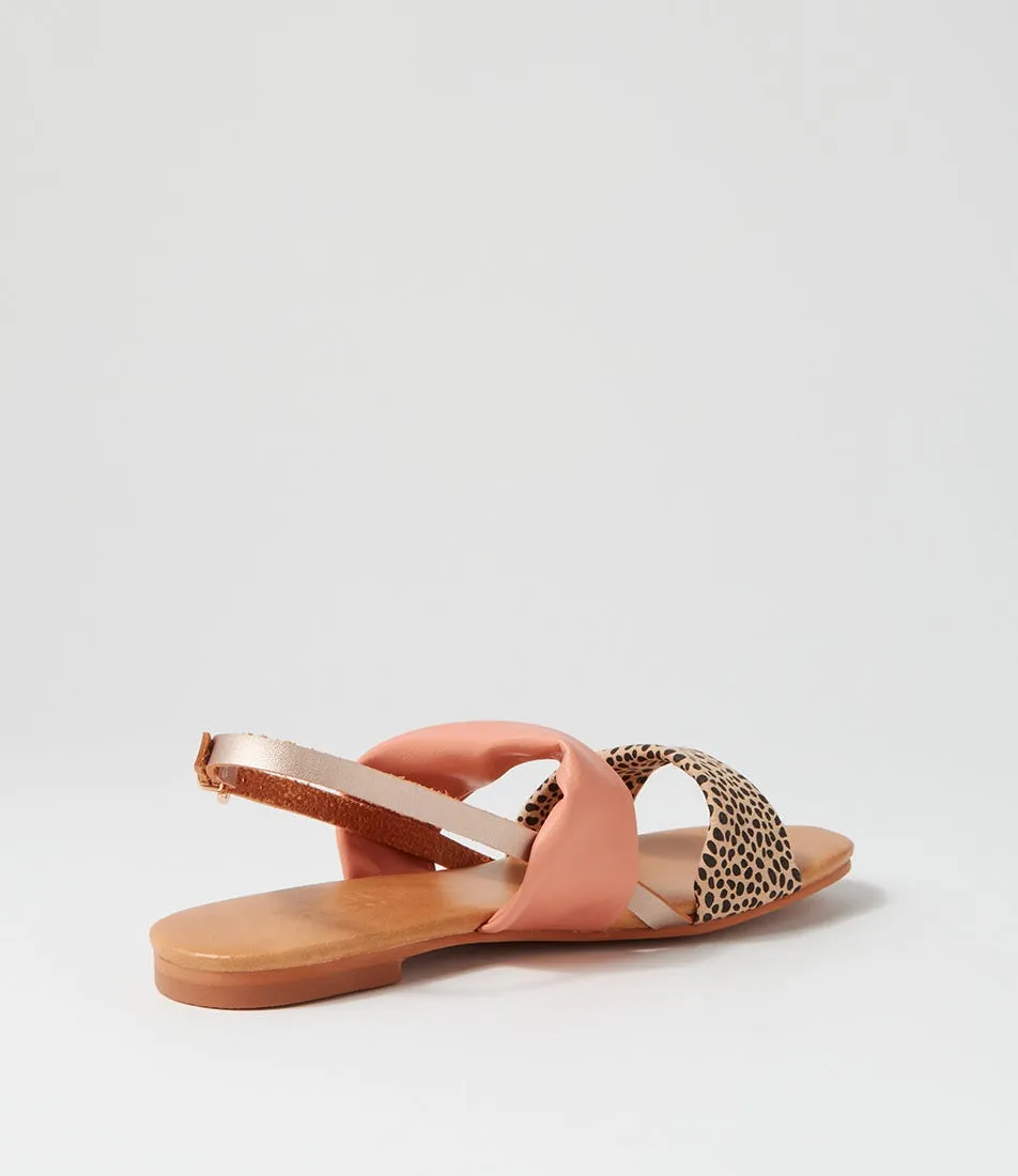 WALNUT Milu Sandal Tan Cheetah Sandals