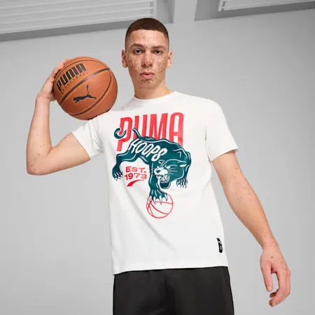 Winning Shot Men's Graphic Basketball Tee | PUMA White | PUMA New Arrivals | PUMA 