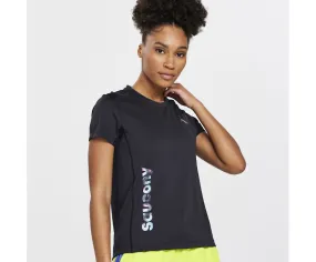 Women's Saucony Stopwatch Graphic Short Sleeve