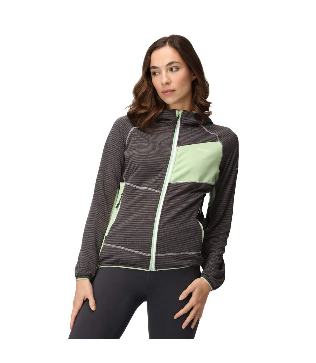 Womens/ladies attare ii marl jacket quiet green/seal grey Regatta