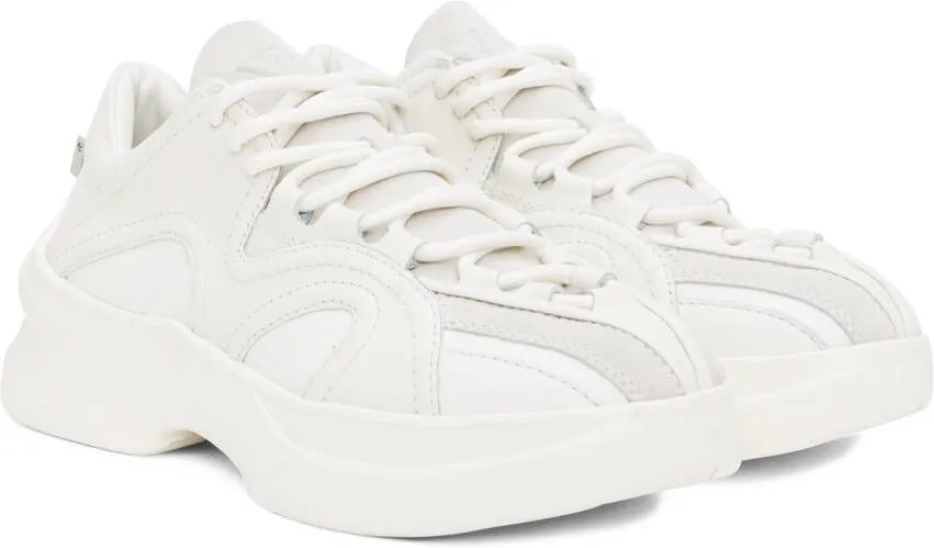 Wooyoungmi White Paneled Sneakers