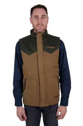 WRANGLER MENS DOUGLAS VEST (TAN)