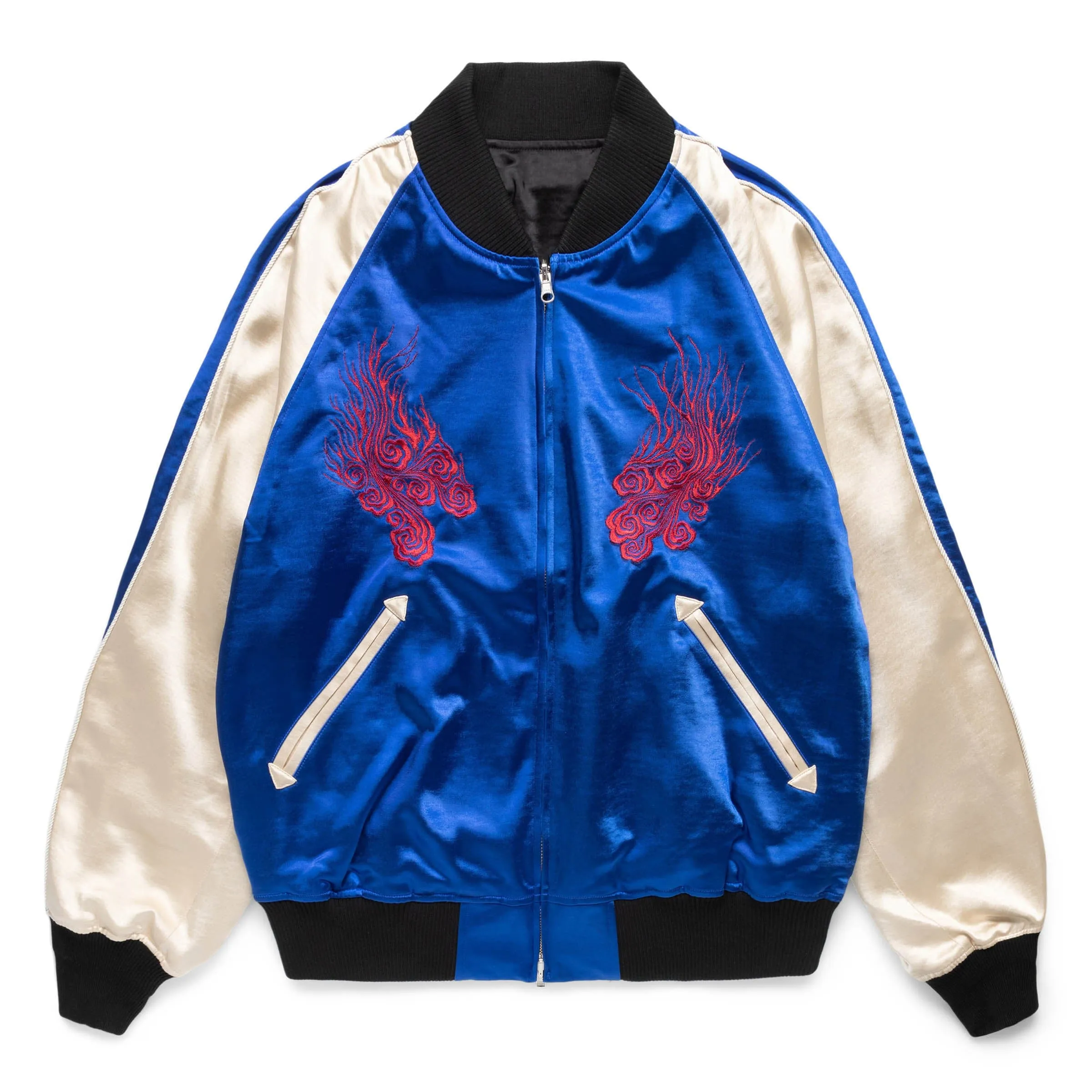 Y-3 JFA SOUVENIR JACKET BOLD BLUE/CHAMPAGNE/BLACK | Bodega