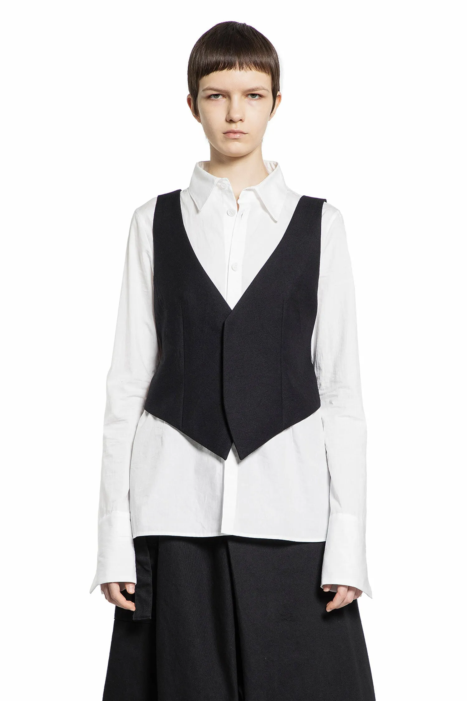 yohji yamamoto box detail vest