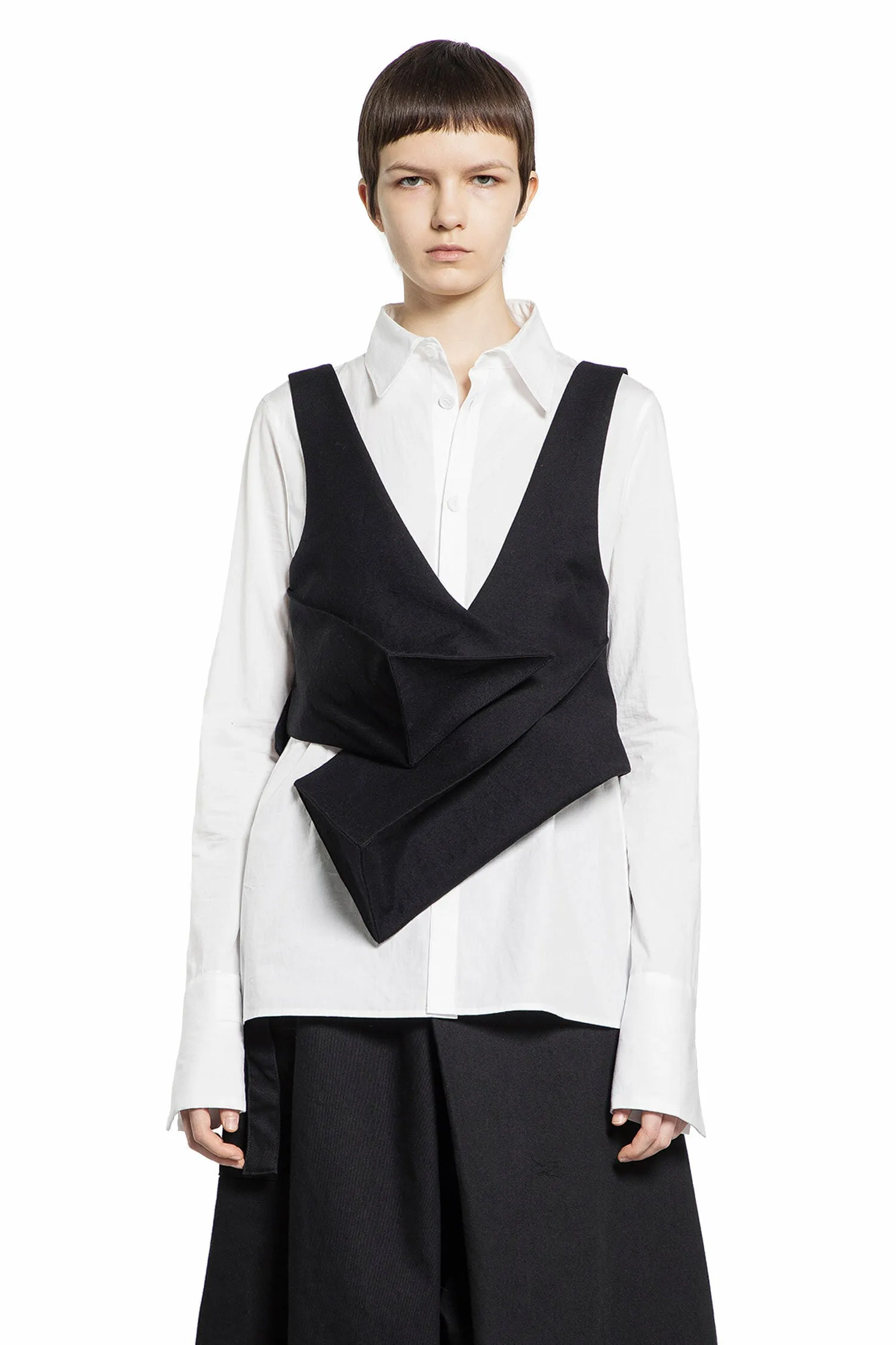 yohji yamamoto box detail vest