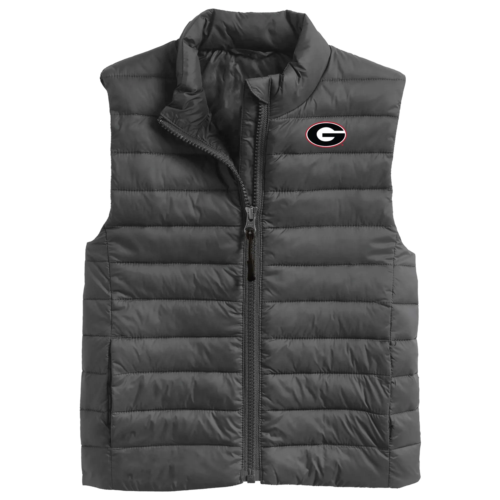 Youth Garb Charcoal Georgia Bulldogs Kai Full-Zip Vest